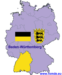 Harta Baden-Württemberg