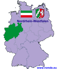 Harta Nordrhein-Westfalen