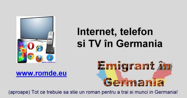 Internet si telefonie in Germania